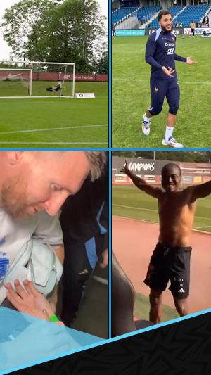 لقطات الأسبوع.. صحفي يحول توقيع ميسي لوشم.. وإبداع حارس ليفربول تحت 9 سنوات